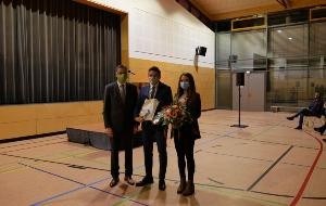 Bürgermeister Stefan Jenninger mit Frau und Landrat Dr. Joachim Bläse