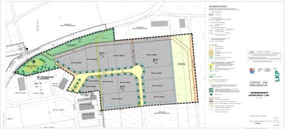 Lageplan Gewerbegebiet Kappelfeld 3. Bauabschnitt