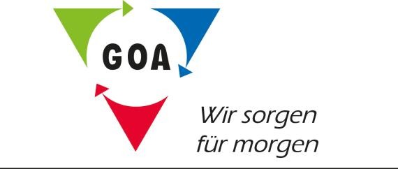 GOA-Logo Wir sorgen für morgen GOA-Logo Wir sorgen für morgen