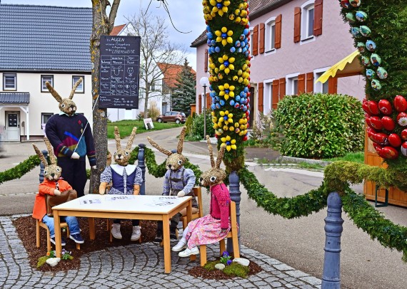 Die Hasenschule beim Unterricht über Tieraugen