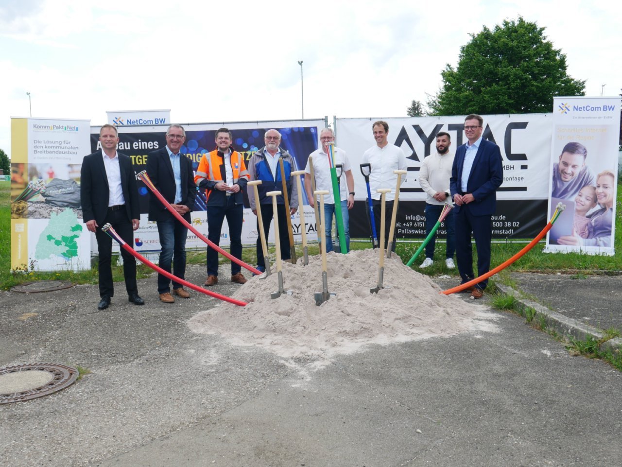 Spatenstich Breitbandausbau