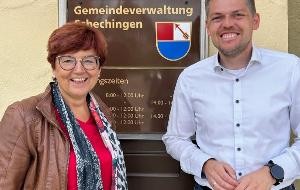 Dr. Inge Gräßle und Bürgermeister Jenninger